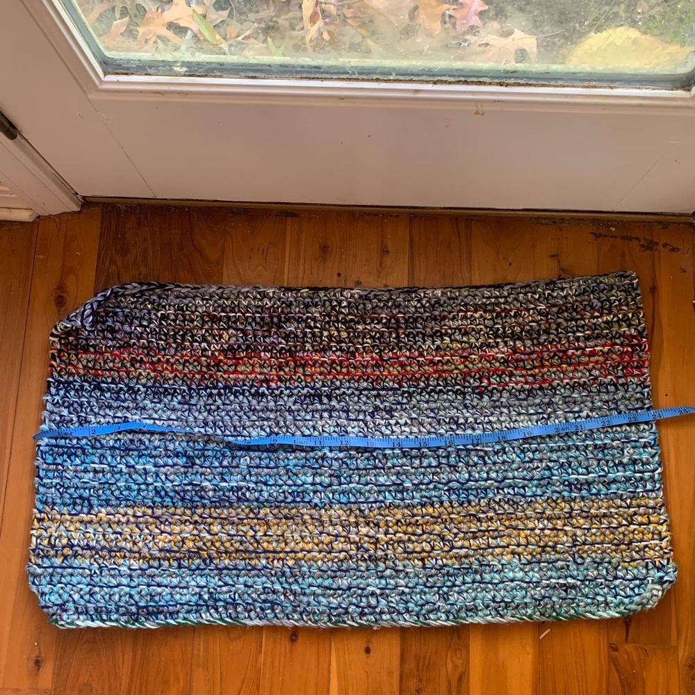 Multicolor Crochet Rug - Picture 2 of 3